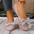 thumbnail image 1 of HOWPAY Jelly Mesh Ballet Flats for Women Hollow out Closed Toe Slip on Sandals Casual Lightweight Summer Beach Clear Jelly Shoes Pink 41, 1 of 9