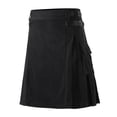 thumbnail image 1 of HOWPAY Kilt for Men Scottish Traditional Highland Casual Utility Kilts with Adjustable Waist and Large Cargo Pockets Loose Fit Pleated Skirt Grey XL, 1 of 9