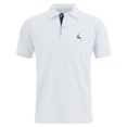 thumbnail image 1 of HOWPAY Men's Polo Shirts Short Sleeve Classic Button Collared T-Shirt Solid Color Breathablet Casual Loose Fit Workout Golf Shirts White XXXXL, 1 of 5