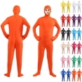 thumbnail image 1 of HOWPAY Men's and Women's Spandex Open Face Bodysuit Halloween Costumes Adult Stretchy Halloween Cosplay Body Suit Zentai Suit Outfits M, 1 of 3