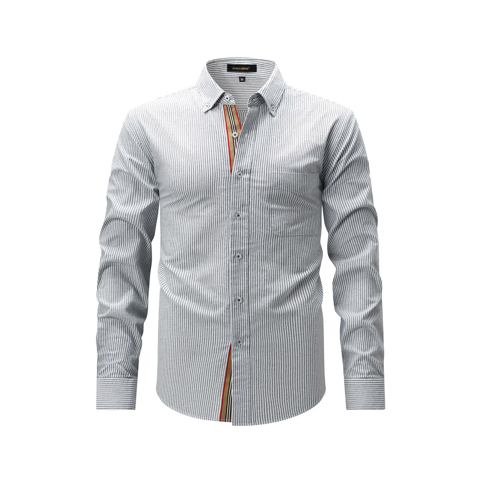 Close up man wear white Short Sleeve Button Down mockup | Premium AI-generated image