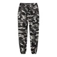 thumbnail image 1 of HOWPAY Mens Pants Baggy Loose Fit Camo Print Elastic Waist Drawstring Lounge Pants with Pockets Straight Leg Lightweight Athletic Pants Black XXXXXL, 1 of 2