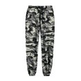 thumbnail image 1 of HOWPAY Mens Pants Baggy Loose Fit Camo Print Elastic Waist Drawstring Lounge Pants with Pockets Straight Leg Lightweight Athletic Pants Grey XXL, 1 of 2