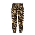 thumbnail image 1 of HOWPAY Mens Pants Baggy Loose Fit Camo Print Elastic Waist Drawstring Lounge Pants with Pockets Straight Leg Lightweight Athletic Pants Yellow XXL, 1 of 4