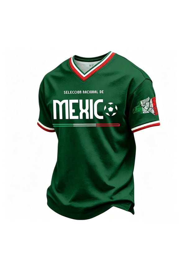 Mexico Kids Moisture Wicking Performance Youth Mexico Futbol Shirt America Soccer Short Sleeves Tee Girls Boys Shirt