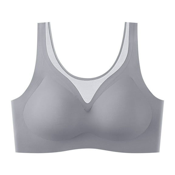HOWPAY Push up Bras for Women No Underwire Wireless Full Coverage Stretch Supportive Sports Pullover Bralettes Comfortable Soft T-Shirt Bra Purple XL