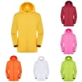 thumbnail image 1 of HOWPAY Rain Jacket Men Lightweight Waterproof Raincoat with Zipper Long Sleeve Packable Hooded Windbreaker Running Coat for Outdoor Sports Yellow M, 1 of 5