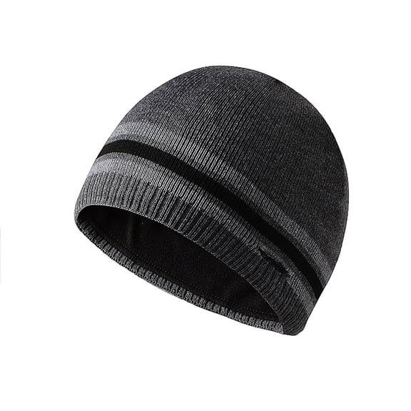 HOWPAY Slouchy Beanie for Men Stretchy Windproof Solid Color Knitted Chunky Winter Pullover Hats for Cold Weather Soft Warm Ski Stocking Cuffed Cap