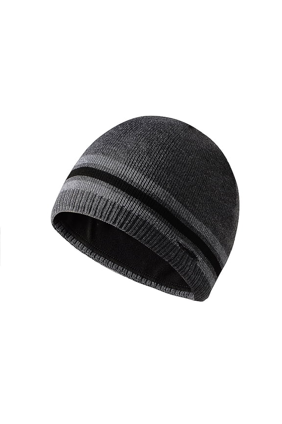 Slouchy Beanie for Men Stretchy Windproof Solid Color Knitted Winter Pullover Hats for Cold Weather Soft Warm Ski Stocking Cap