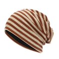 thumbnail image 1 of HOWPAY Slouchy Beanie for Women Men Oversized Windproof Striped Knitted Winter Hats for Cold Weather Soft Warm Unisex Skull Caps, 1 of 3