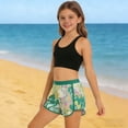 thumbnail image 1 of HOWPAY Swimsuits for Girls Sleeveless Tankini High Waist Bikini Bottoms Swim Suit with Cover up Skirt Floral Print Summer 2 Piece Swimwear Green1, 1 of 5