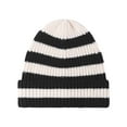thumbnail image 1 of HOWPAY Winter Beanie for Men Slouchy Stretchy Knitted Striped Color Windproof Pullover Hats Soft Warm Ski Stocking Cap for Cold Weather, 1 of 2