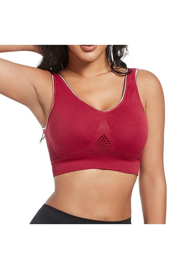 Wireless Bras for Women No Underwire Push up Full Coverage Supportive Sports Pullover Bralettes Stretch Comfortable Soft T-Shirt Bra XXL