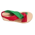 thumbnail image 1 of HOWPAY Womens Sandals Non- Open Toe Casual Flat Sandals on Lightweight Summer Outdoor Beach Adjustable Strap Slingback Shoes Red 43, 1 of 9