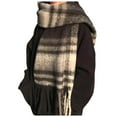 thumbnail image 1 of HOWPAY Womens Scarf Lightweight Classical Plaid Long Soft Thick Scarves with Fringe Warm Oversized Blanket Causal Cozy Cold Weather Fall Winter Shawl Wraps, 1 of 4