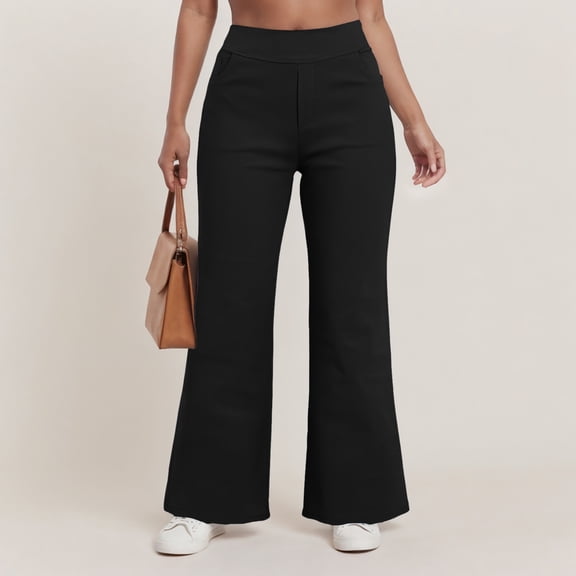 HOWPAY Womens Straight Leg Jeans High Waisted Strechy Wide Leg Boyfriend Denim Pants with Pockets Loose Fit Classic Lightweight Comfy Baggy Jeans OTHER L