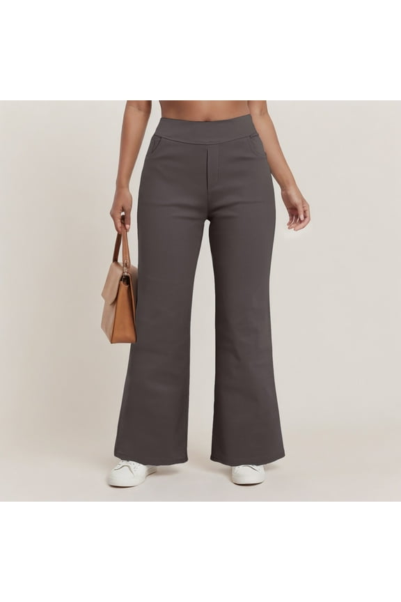 Womens Straight Leg Jeans High Waisted Strechy Wide Leg Boyfriend Denim Pants with Pockets Loose Fit Classic Lightweight Comfy Casual Pants Bronze M