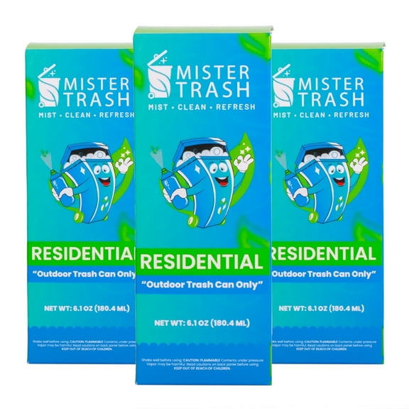 Mister Trash - Residential Trash and Recycle Can Deodorizer (3 Pack)