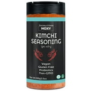 HOXY Kimchi Seasoning Mix 3.5 oz - Journey of Korea ORIGINAL Spicy Seasoning Mix, Rich in Probiotics, Vegan, Gluten Free, NON- GMO, BBQ Dry Rub for Any Meat, Seafood & Vegetables (3.5Oz (Pack of 1))