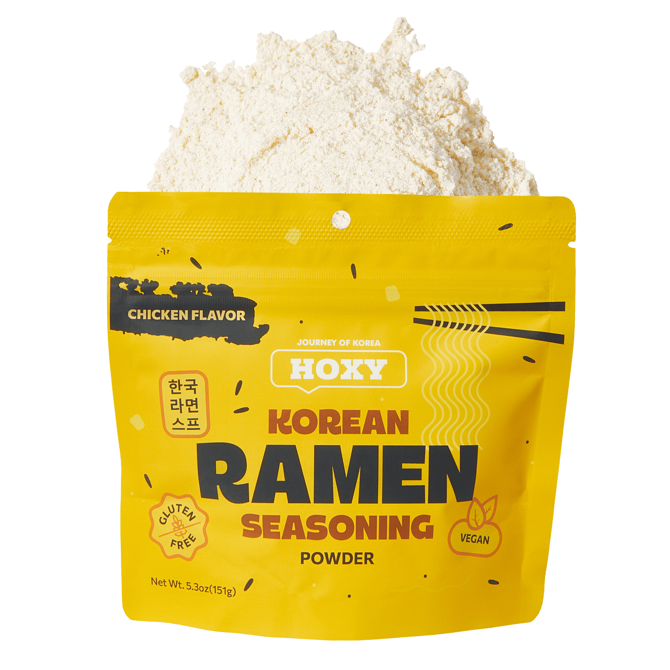 HOXY Korean Ramen Seasoning Vegan 5.3oz Chicken Flavor Broth