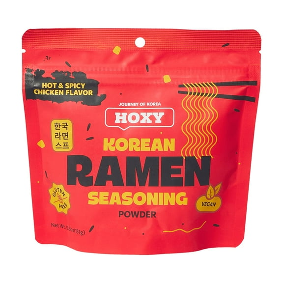 HOXY Korean Ramen Seasoning, Gluten Free, Vegan, 5.3oz (Hot & Spicy Chicken Flavor)