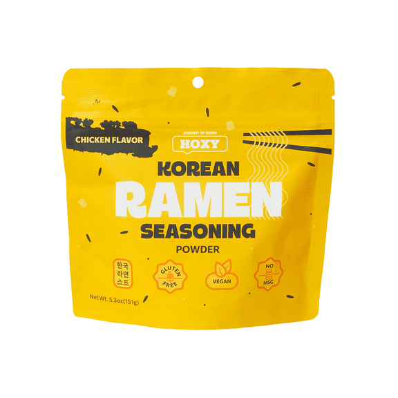 HOXY Korean Ramen Seasoning, Gluten Free, Vegan, No MSG, 5.3oz (Chicken Flavor)