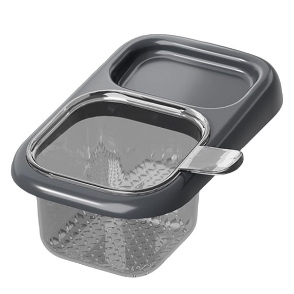 HOXZODT Suction Cup Kitchen Sink Food Residue Drain Basket, Detachable Hanging Sink Strainer Filter for Food Scraps, Gray