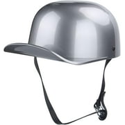 HOYUFEI Baseball Style Cap Motorcycle Helmets Matte Black Unisex-Adult Helmet for Adults Motorcycle Motorbike Moped Street Bike DOT Approved