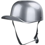 HOYUFEI Baseball Style Cap Motorcycle Helmets Matte Black Unisex-Adult Helmet for Adults Motorcycle Motorbike Moped Street Bike DOT Approved