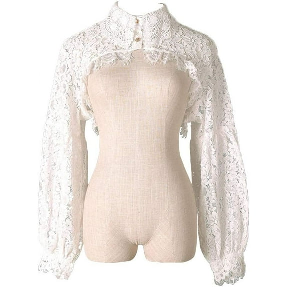 HOYUFEI Detachable Dickey Blouse False Collar Half Shirt Blouse Collar Crop Top