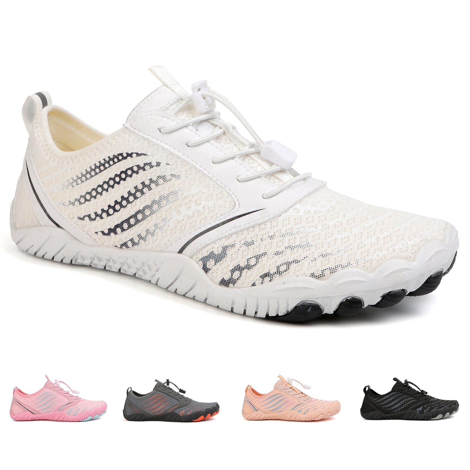 HOYUFEI Unisex Barefoot Shoes, Non-Slip Walking Shoes with Wide Toe Box, Pain-Free Comfortable Hiking Shoes for Men Women/men