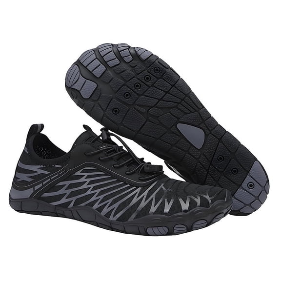 HOYUFEI Women's Quick-Dry Barefoot Shoes, Black, Size 9/9.5