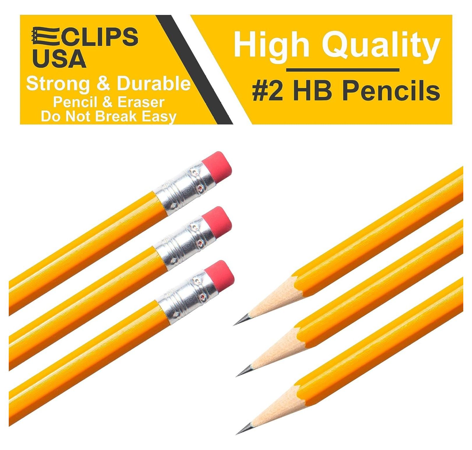 HOYWU Pencils Bulk, Pencils 2 (1000 Pack), Number 2 pencils, Un