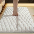 thumbnail image 1 of HOZADOIE Bathroom Rug Non-Slip Washable 16" x 24", Super Absorbent Bath Mat for Back of Foot Rubbing, Extra Soft and Plush Bath Rug for Bathtub, Shower and Sink, Beige, 1 of 8
