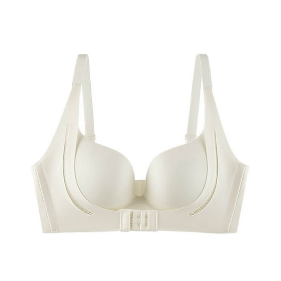 HOZADOIE Bras for Women No Underwire Oversized Convenient Front-Closure Style Sofy Shoulder Straps Anti-gravity Lifting Push Up Lingerie With Anti-sagging Support Wireless Bralette