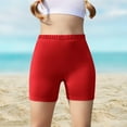 thumbnail image 1 of HOZADOIE Girls Shorts Pure Cotton Stylish Solid Color Boyshorts Underwear Elastic Waist Stretchy Casual Comfortable Yoga Athletic Biker Shorts for 5-14 Years, 1 of 9
