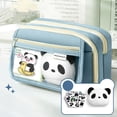 thumbnail image 1 of HOZADOIE Large Capacity Pencil Case Portable Pencil Pouch Bag (Blue), 1 of 6