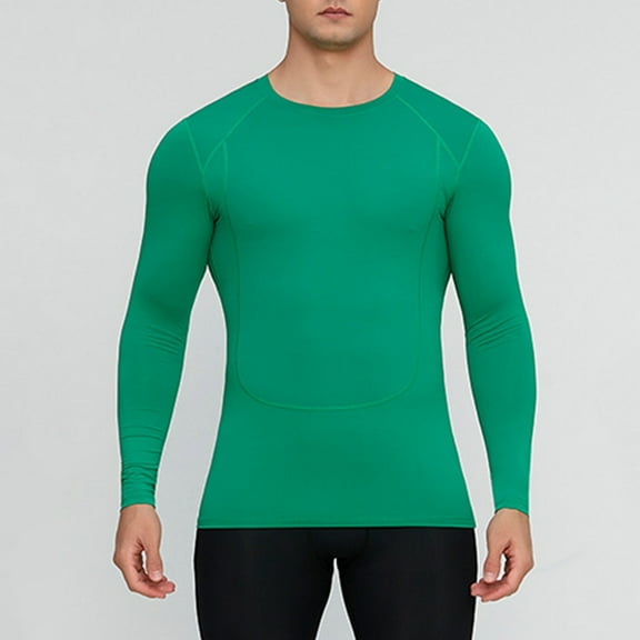 HOZADOIE Under $10 Mens Long Sleeve Tee Shirts Comfortable Casual Crewneck Lightweight Wicking Pullover Tops Fall Fashion Winter Clothes