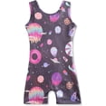 thumbnail image 1 of HOZIY Gymnastics Leotards for Girls with Shorts Toddlers Biketards Rainbow Unicorn Dinosaur Mermaid Leopard Flower Galaxy, 1 of 6