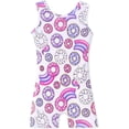 thumbnail image 1 of HOZIY Gymnastics Leotards for Girls with Shorts Toddlers Biketards Rainbow Unicorn Dinosaur Mermaid Leopard Flower Galaxy, 1 of 6