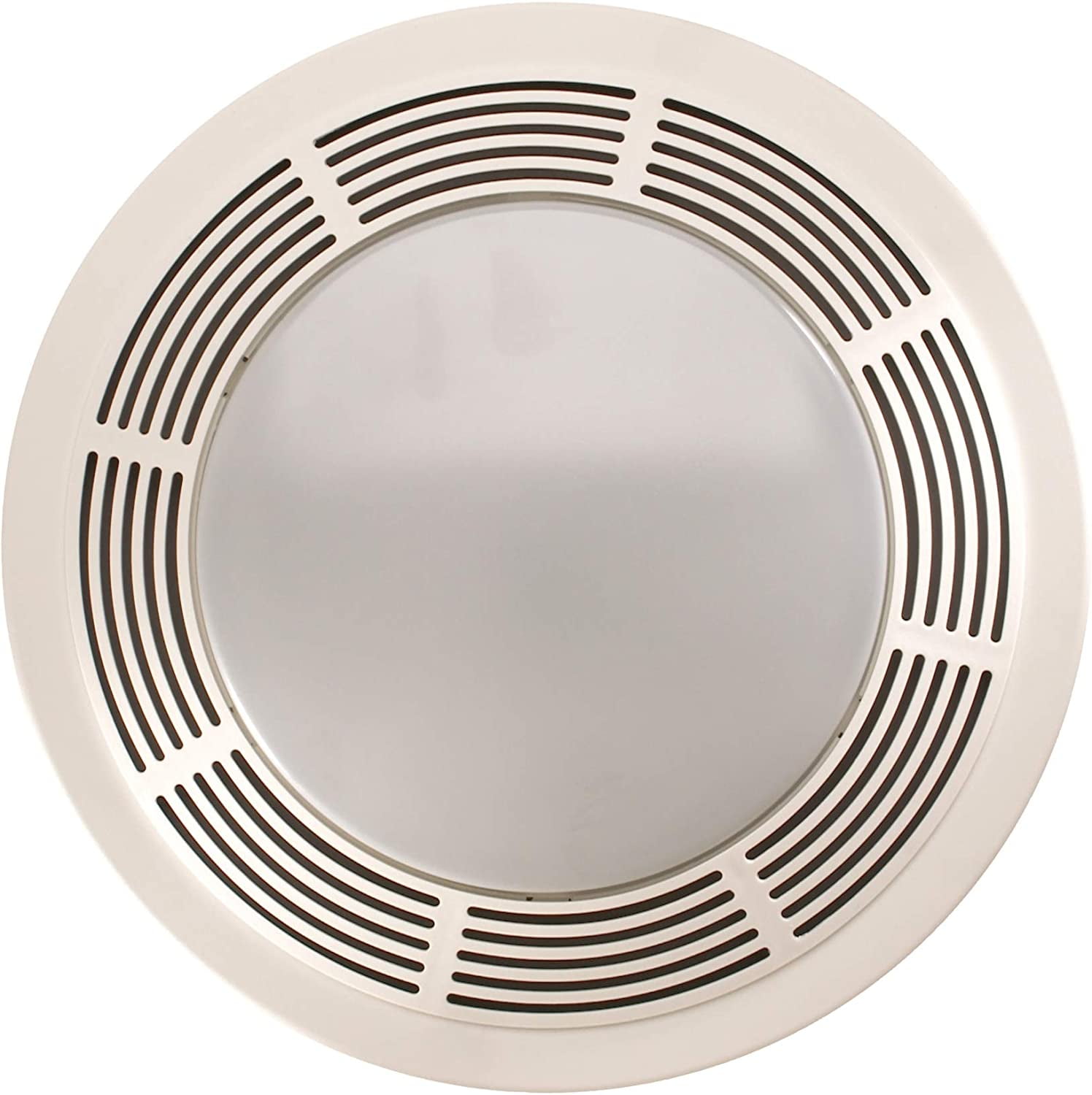 HOZO 8664RP Exhaust Fan and 100-Watt Incandescent Light with Glass Lens ...