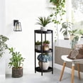 thumbnail image 1 of HOZVOMI 3 Tier Small Tea Table Iron Sofa Side Table Modern Concise Living Room Bedroom Round Table, Black, 1 of 6