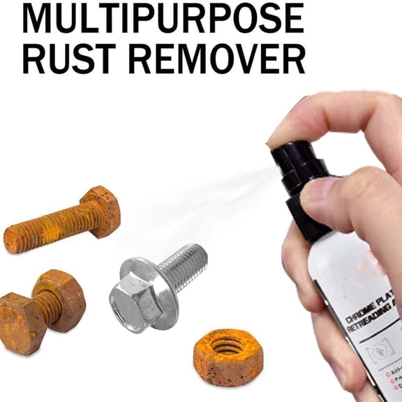 HOZVOMI 50mL Car Rust Remover Spray | Multifunctional Metal Repair | Instantly Removes Oxidation & Restores Shine | Safe for Aluminum, Stainless Steel & More
