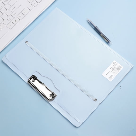 HOZVOMI A3 Plastic Document Holder with Clip for Exam Papers - Letter Size File Folder for School Office Storage