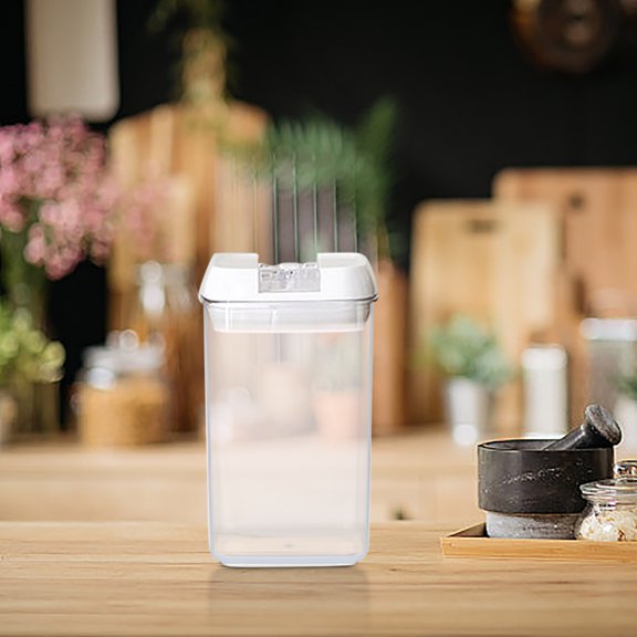 HOZVOMI Airtight Leak Proof Sealed Food Storage Container with Venting Mechanism Freezable Stackable Plastic Clear Fridge Organizer Bins Multifunctional Capacity Kitchen Grain Vacuum Storage Jar