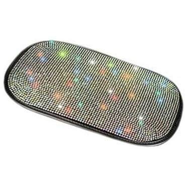 HOZVOMI Bling Car Armrest Cover - Crystal Rhinestone Center Console Cushion Pad, High-Grade Sparkling Armrest Seat Box Cover for SUV & Compact Vehicles, Universal Fit, Multi-Color Options