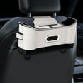 thumbnail image 1 of HOZVOMI Car Seat Back Organizer - Multi-Functional with Large Capacity, Cup Holder & Tissue Box, Portable Storage, Shockproof Velvet, Easy Installation for Safe Driving Experience, 1 of 9