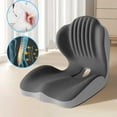 thumbnail image 1 of HOZVOMI Chair Cushion with Backrest - Ergonomic Foam Seat Cushion for Office, Home & Travel, Removable Washable Cover, Posture Support, 1 of 5