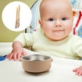 thumbnail image 1 of HOZVOMI Children's Cutlery Set with Bowl, Food Grade Silicone & Stainless Steel Inner Liner, 3-Piece Baby Feeding Set, 1 of 5