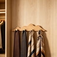 thumbnail image 1 of HOZVOMI Coat Rack Wall Mount Coat Hooks, Wooden Coat Hook with 4 Gold Brass Hooks, Rustic Decorative Wall Hooks for Hanging Jacket Hat Bag Key Backpack, 1 of 6